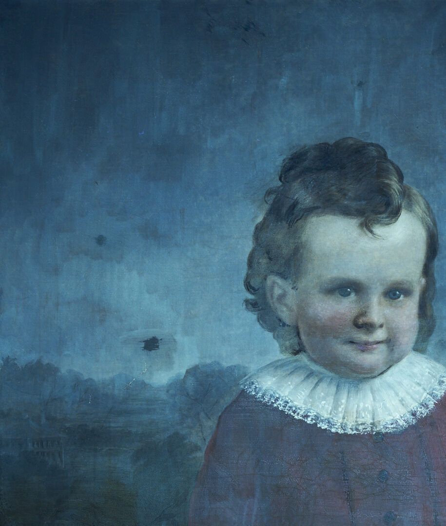 Lot 171: Alfred Boisseau O/C Portrait of a Child