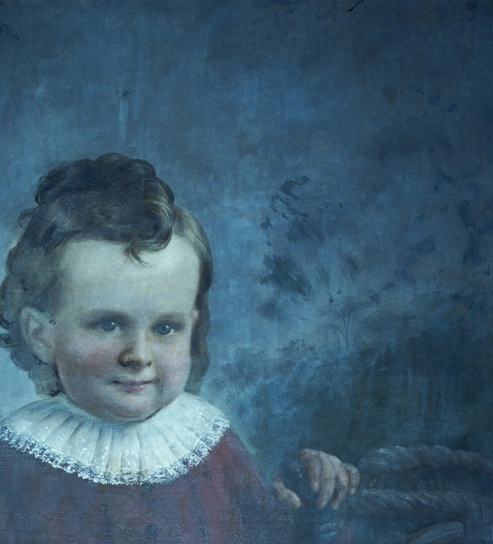 Lot 171: Alfred Boisseau O/C Portrait of a Child