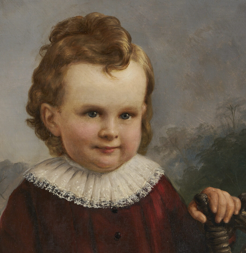 Lot 171: Alfred Boisseau O/C Portrait of a Child