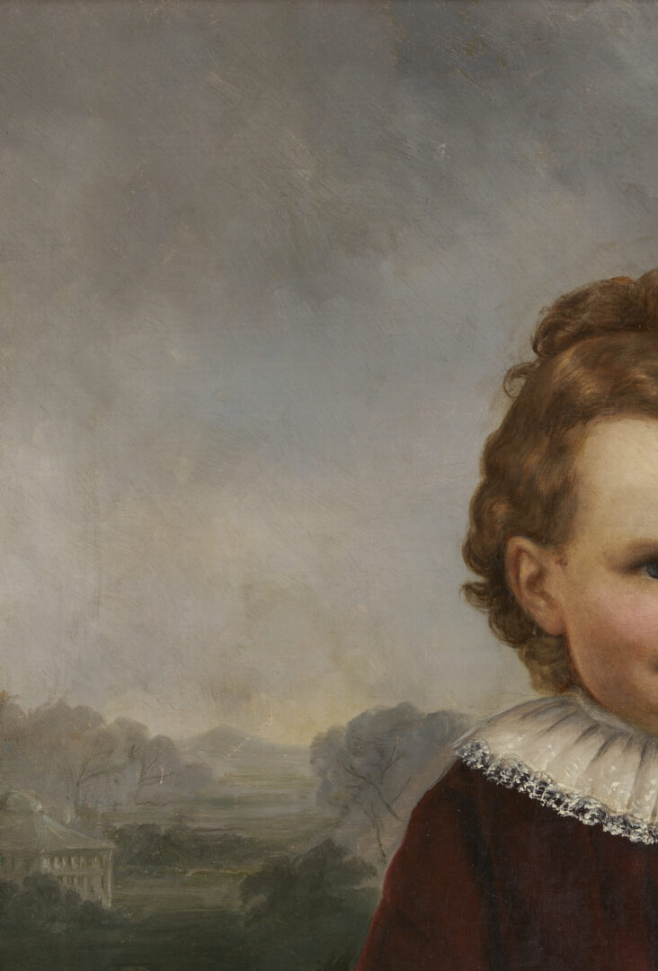 Lot 171: Alfred Boisseau O/C Portrait of a Child