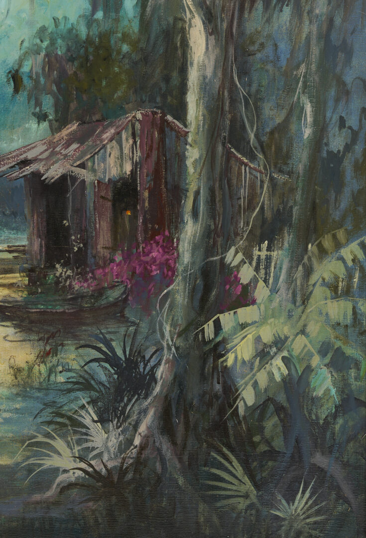 Lot 175: Collette Heldner O/C Louisiana Landscape, Swamp Idyl