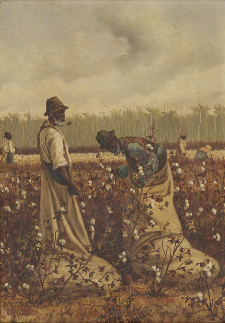 Lot 176: William A. Walker, Harvest Landscape w/ Cotton Pickers