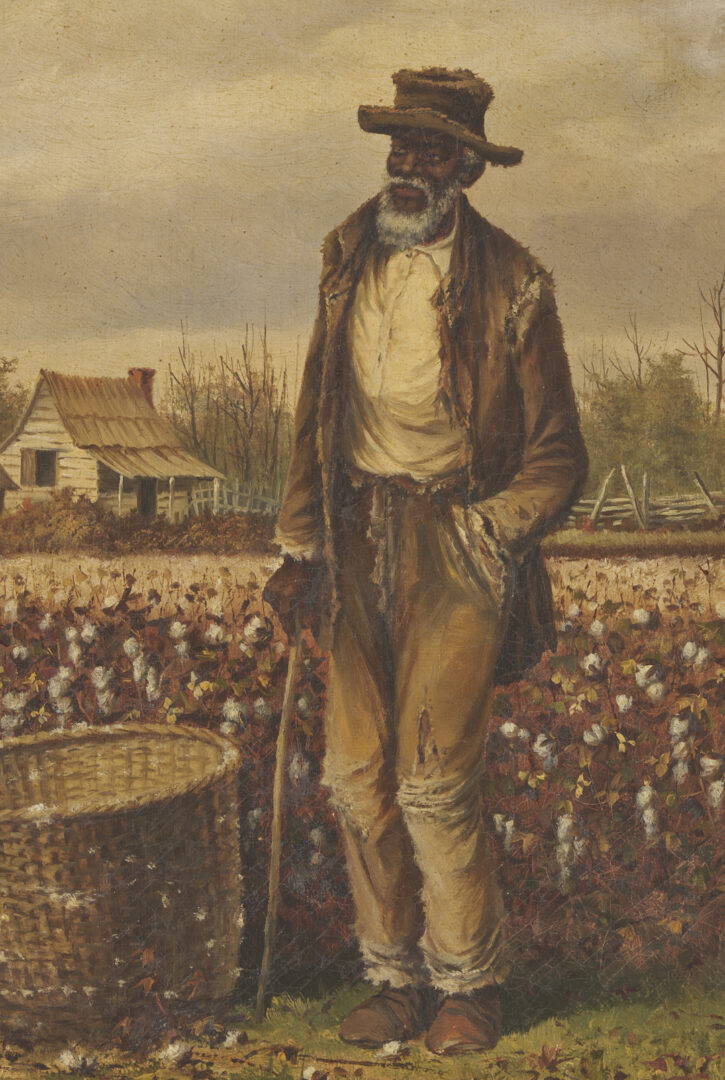 Lot 177: William A. Walker, Elderly Cotton Picker in a Fall Landscape