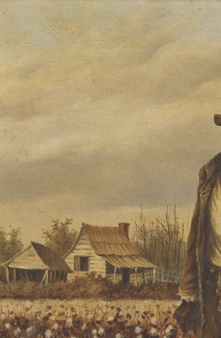 Lot 177: William A. Walker, Elderly Cotton Picker in a Fall Landscape