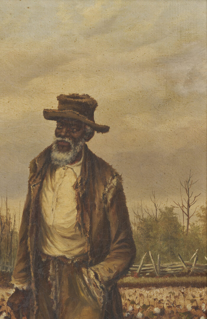 Lot 177: William A. Walker, Elderly Cotton Picker in a Fall Landscape