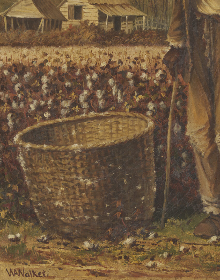 Lot 177: William A. Walker, Elderly Cotton Picker in a Fall Landscape