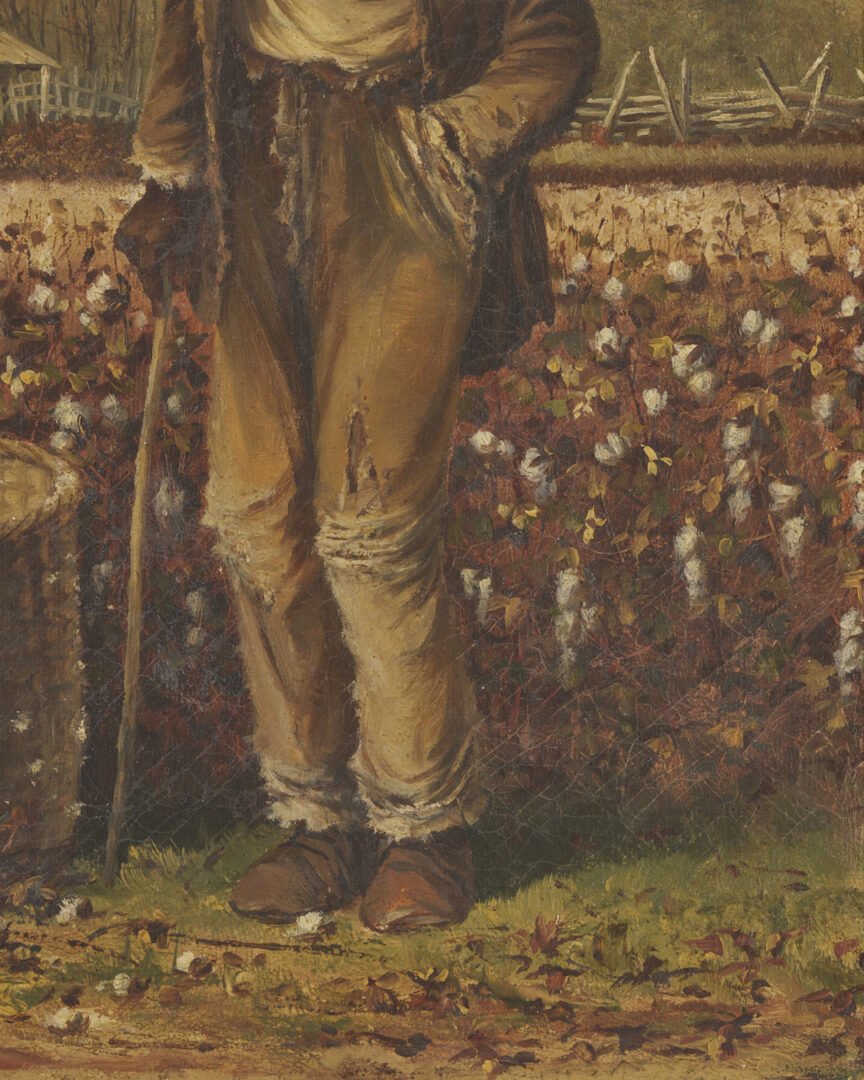 Lot 177: William A. Walker, Elderly Cotton Picker in a Fall Landscape