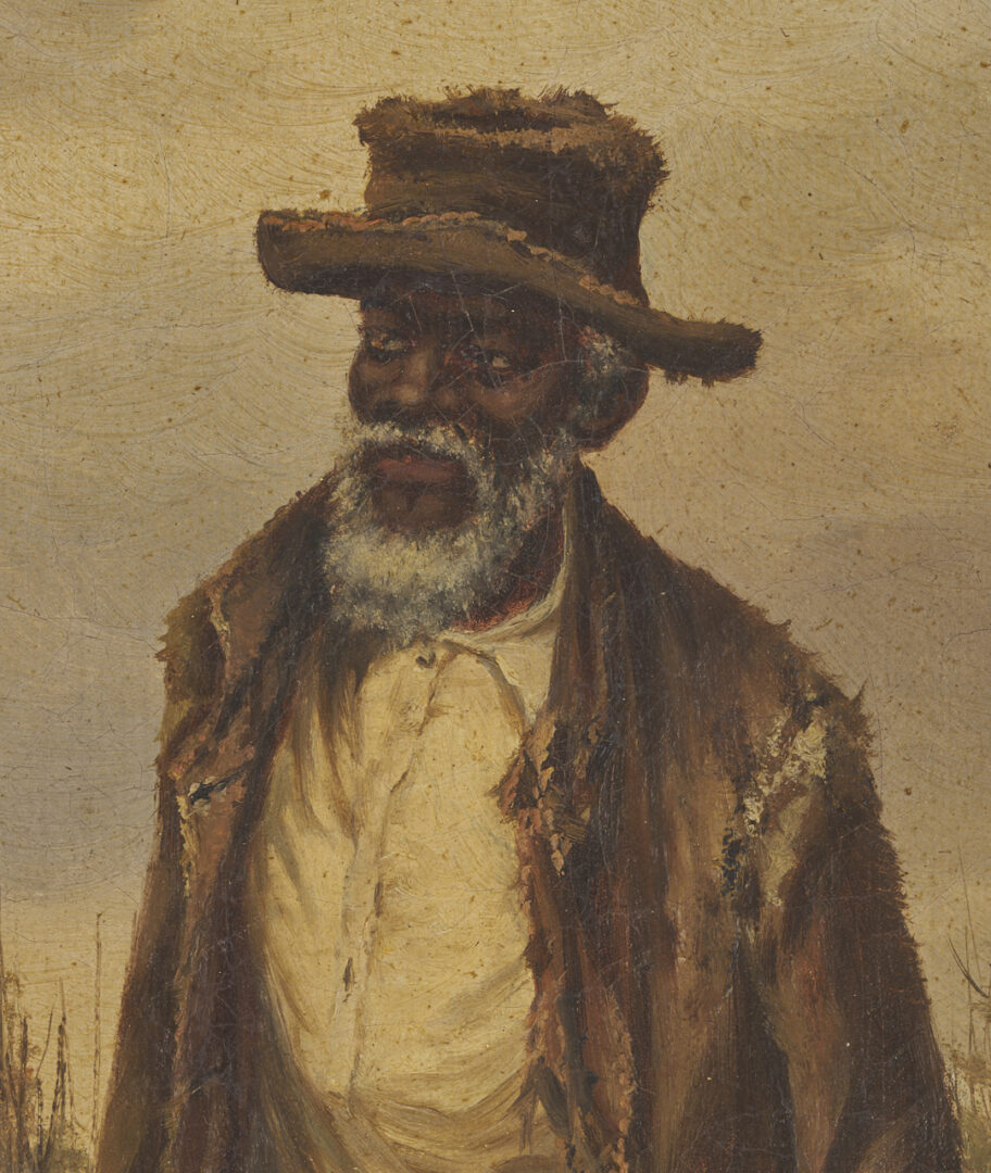 Lot 177: William A. Walker, Elderly Cotton Picker in a Fall Landscape