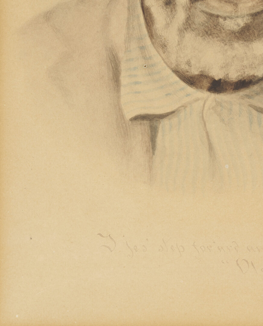 Lot 178: Maria Howard Weeden W/C Portrait of a Man