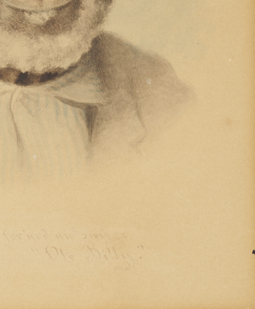 Lot 178: Maria Howard Weeden W/C Portrait of a Man