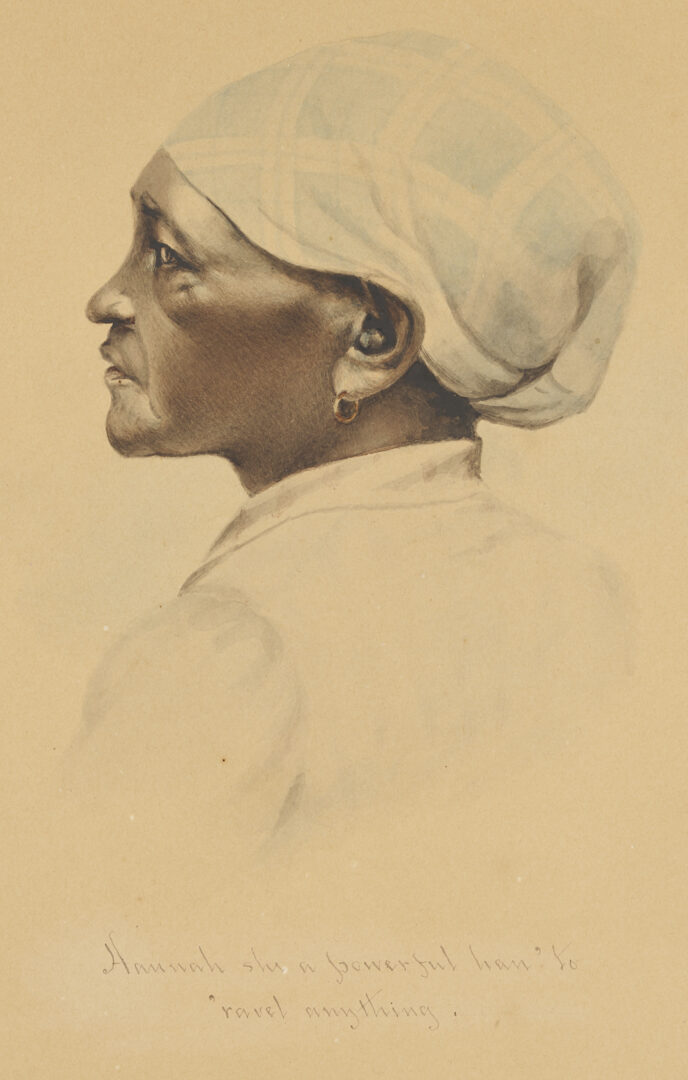 Lot 179: Maria Howard Weeden W/C Portrait of a Woman