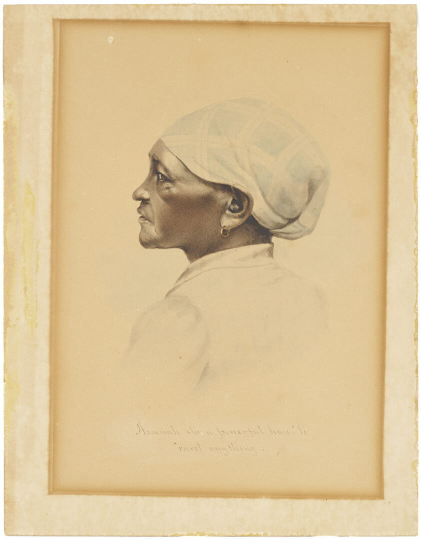 Lot 179: Maria Howard Weeden W/C Portrait of a Woman