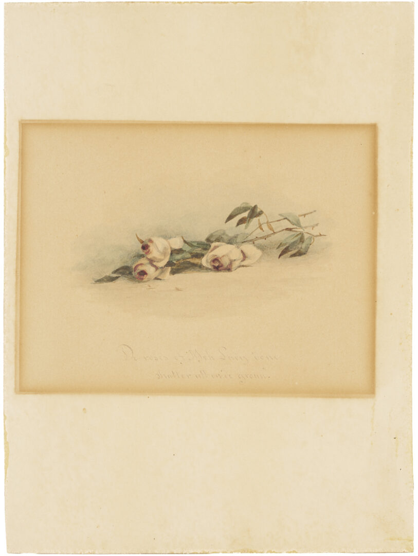 Lot 181: 2 Maria Howard Weeden Watercolors, Mule and Flowers