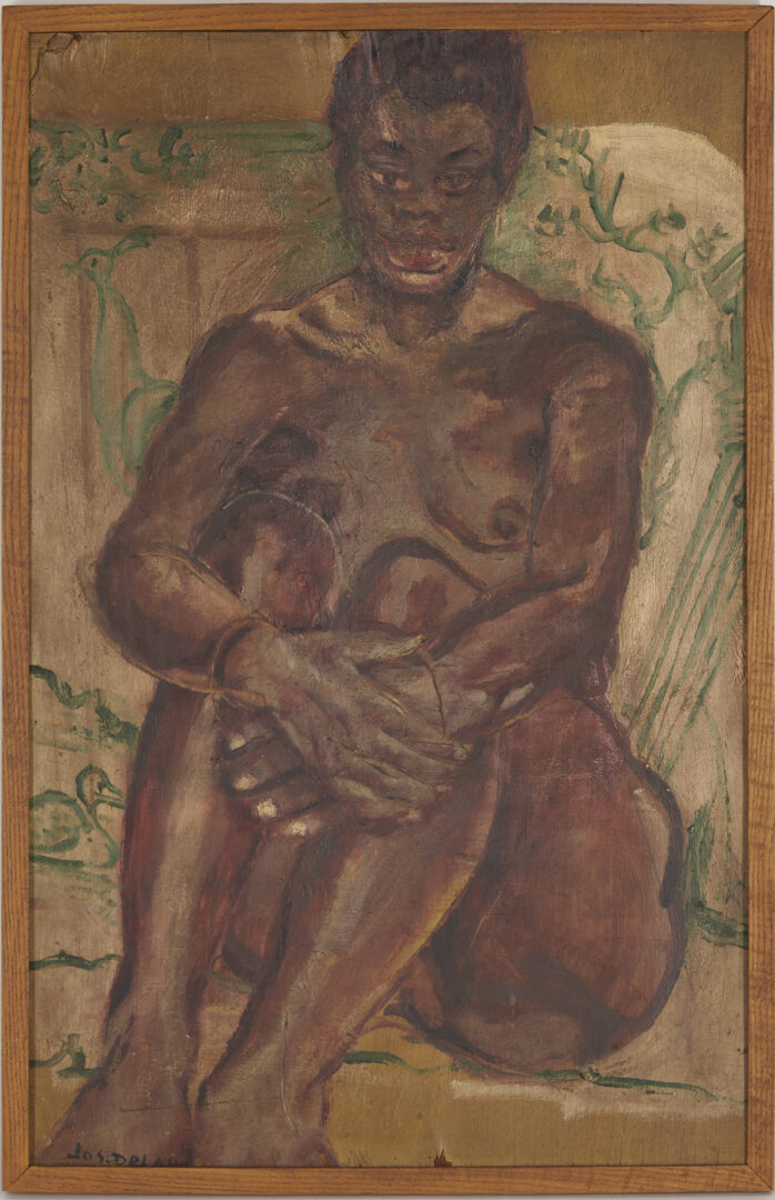 Lot 193: Joseph Delaney O/B Painting, Helen Nude