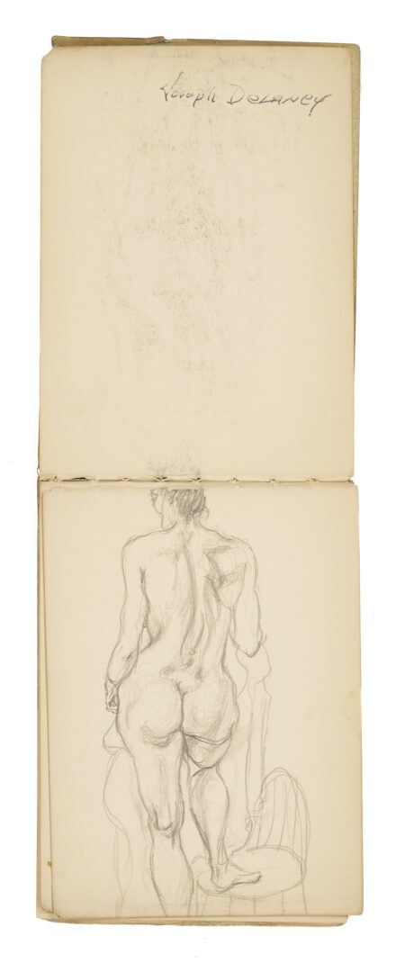 Lot 194: Joseph Delaney Sketchbook, 22 Works on Paper Incl. 14 Signed