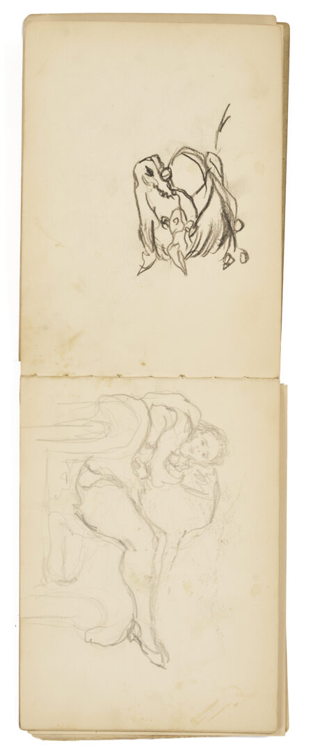 Lot 194: Joseph Delaney Sketchbook, 22 Works on Paper Incl. 14 Signed