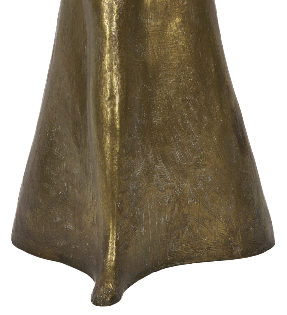 Lot 196: Meyer Wolfe Gilt Bronze Sculpture of Louise Dahl-Wolfe, Exhibited