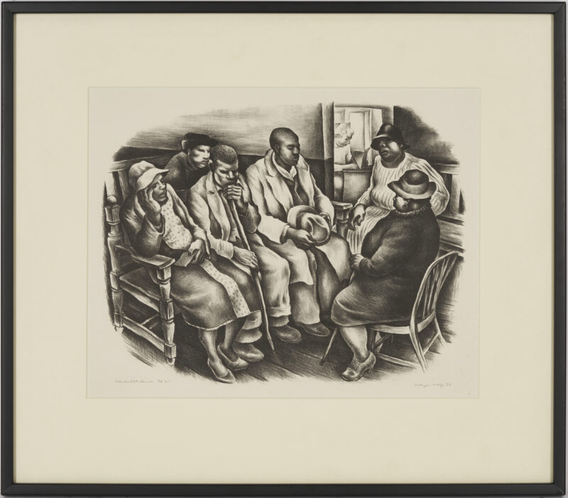 Lot 198: Meyer Wolfe Lithograph, Vanderbilt Clinic