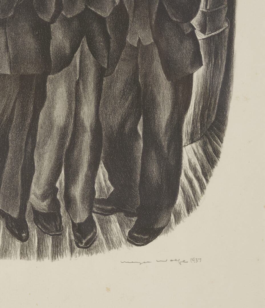 Lot 199: Meyer Wolfe Lithograph, I Hide My Face Before The Lord