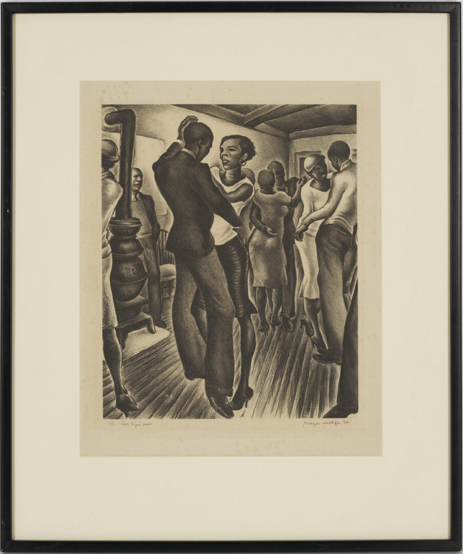 Lot 202: Meyer Wolfe Lithograph, Red Eye's Hall