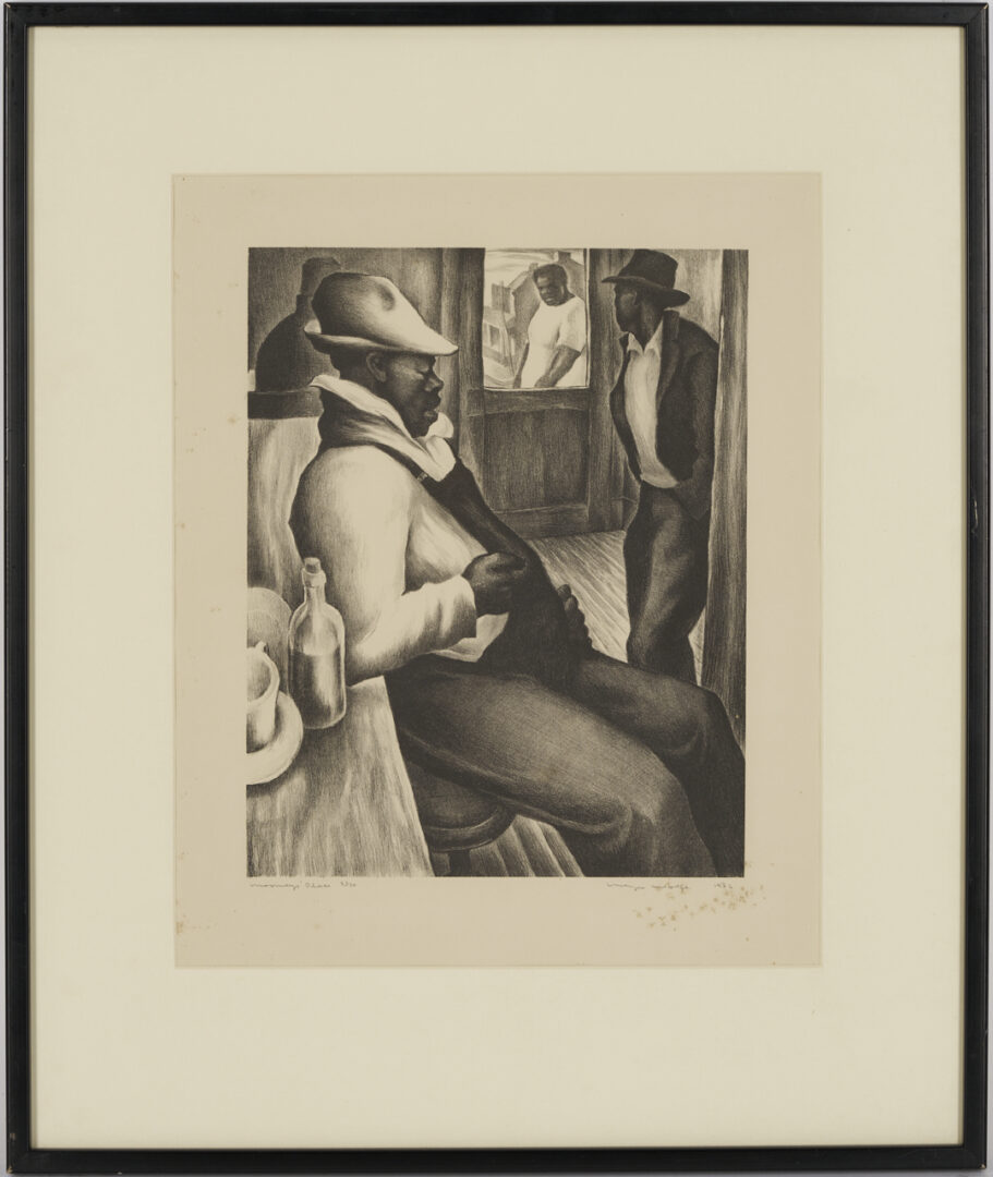 Lot 203: Meyer Wolfe Lithograph, Mooney’s Place