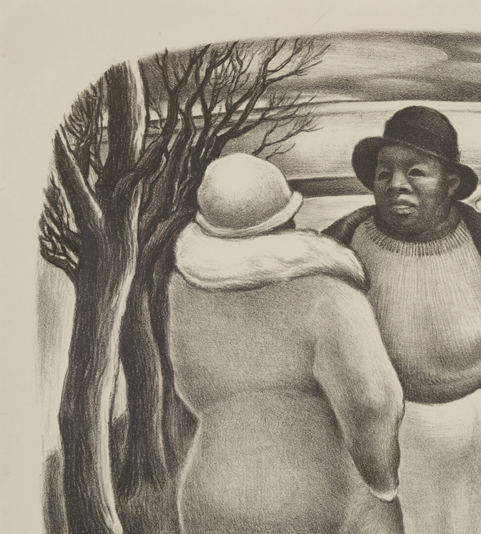 Lot 206: Meyer Wolfe Lithograph, Conversation Piece