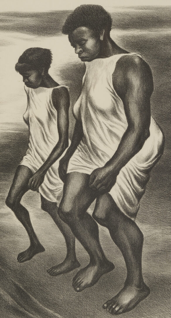 Lot 209: Meyer Wolfe Lithograph, Women Bathing