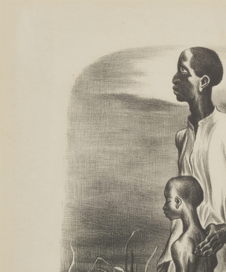 Lot 210: Meyer Wolfe Lithograph, Blind Man