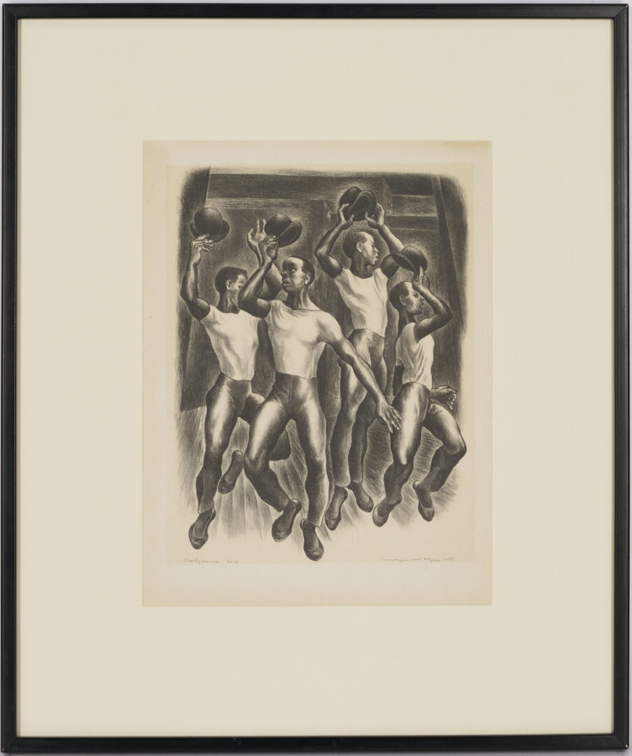 Lot 211: Meyer Wolfe Lithograph, Derby Dance