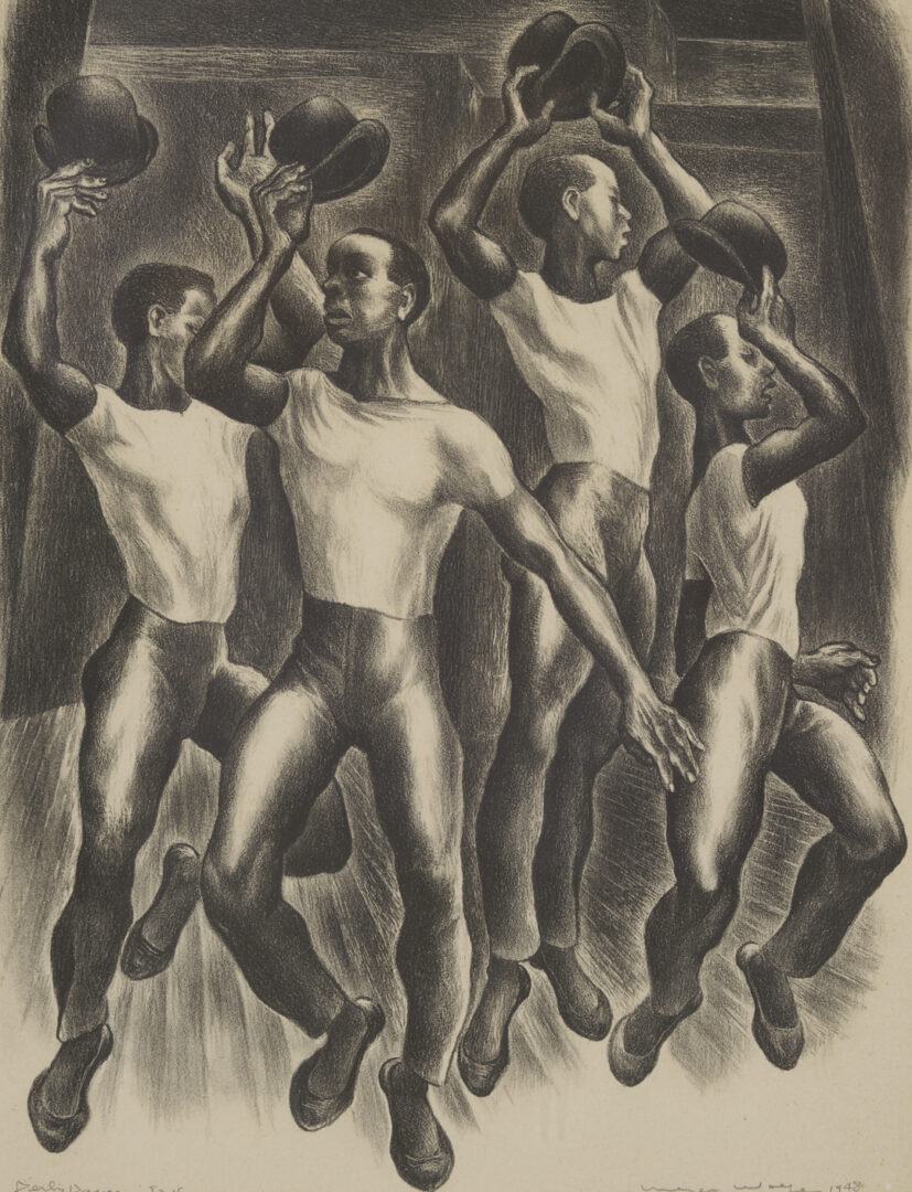 Lot 211: Meyer Wolfe Lithograph, Derby Dance