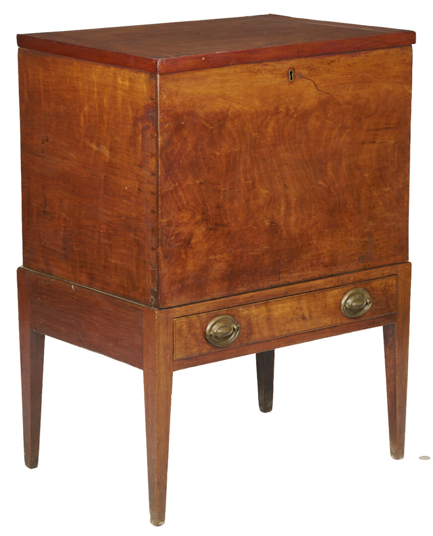 Lot 225: Exhibited Southern Hepplewhite Sugar Chest, Middle TN