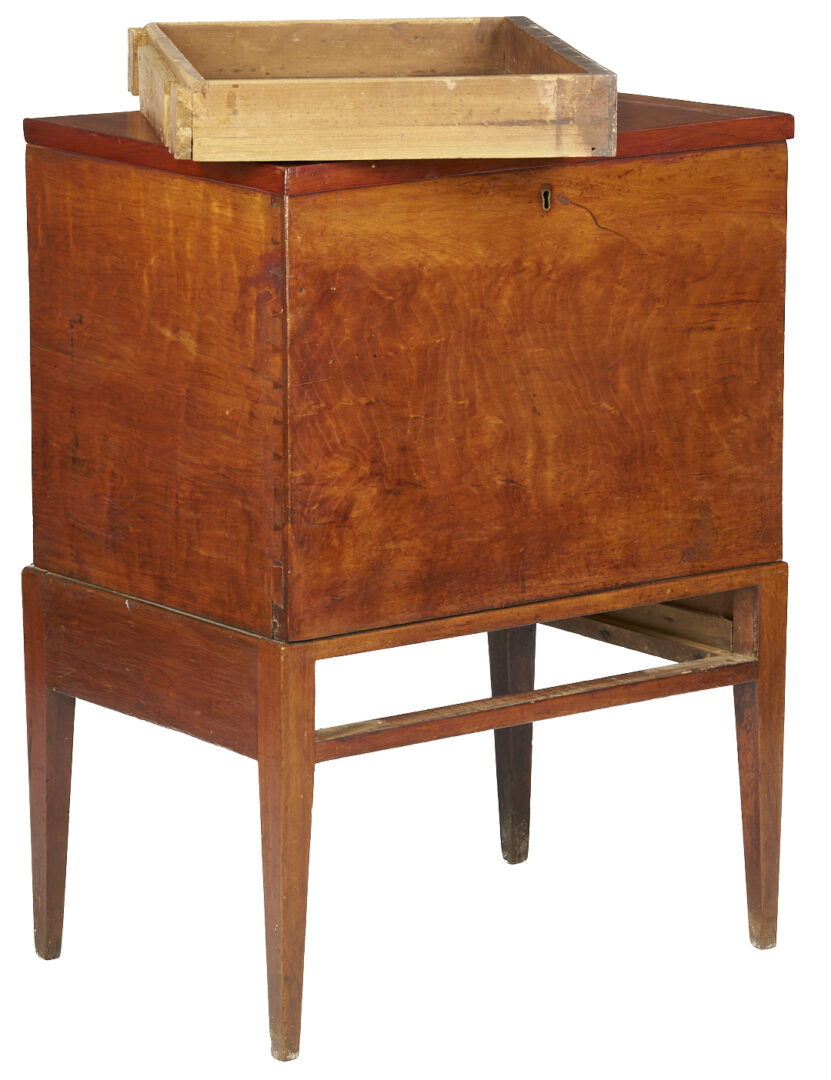 Lot 225: Exhibited Southern Hepplewhite Sugar Chest, Middle TN