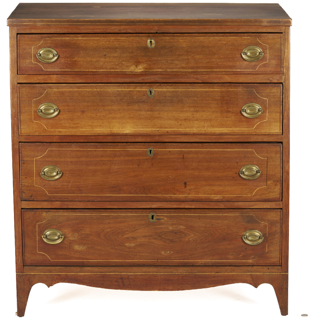 Lot 230: Southern Federal Inlaid Chest