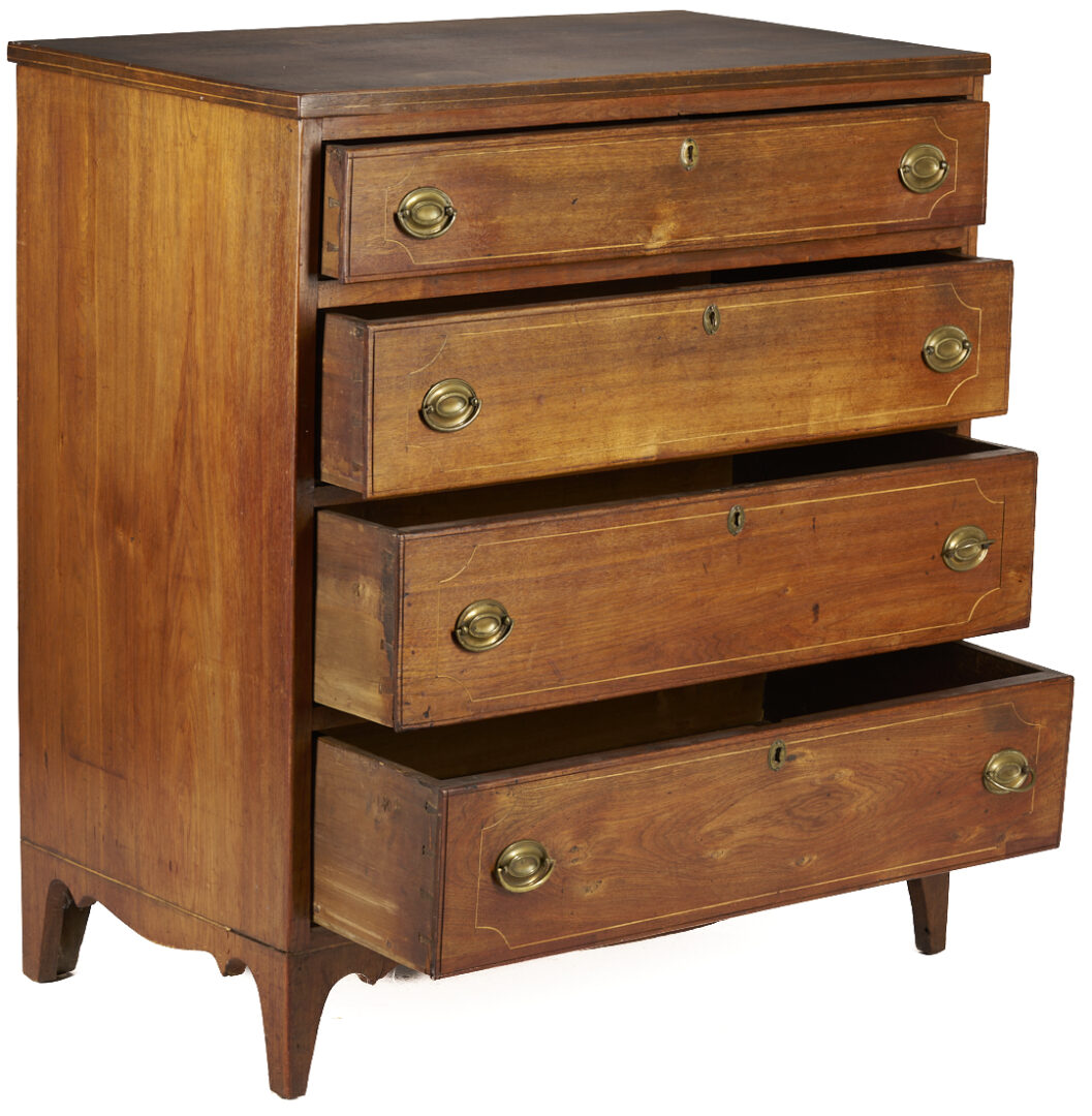 Lot 230: Southern Federal Inlaid Chest