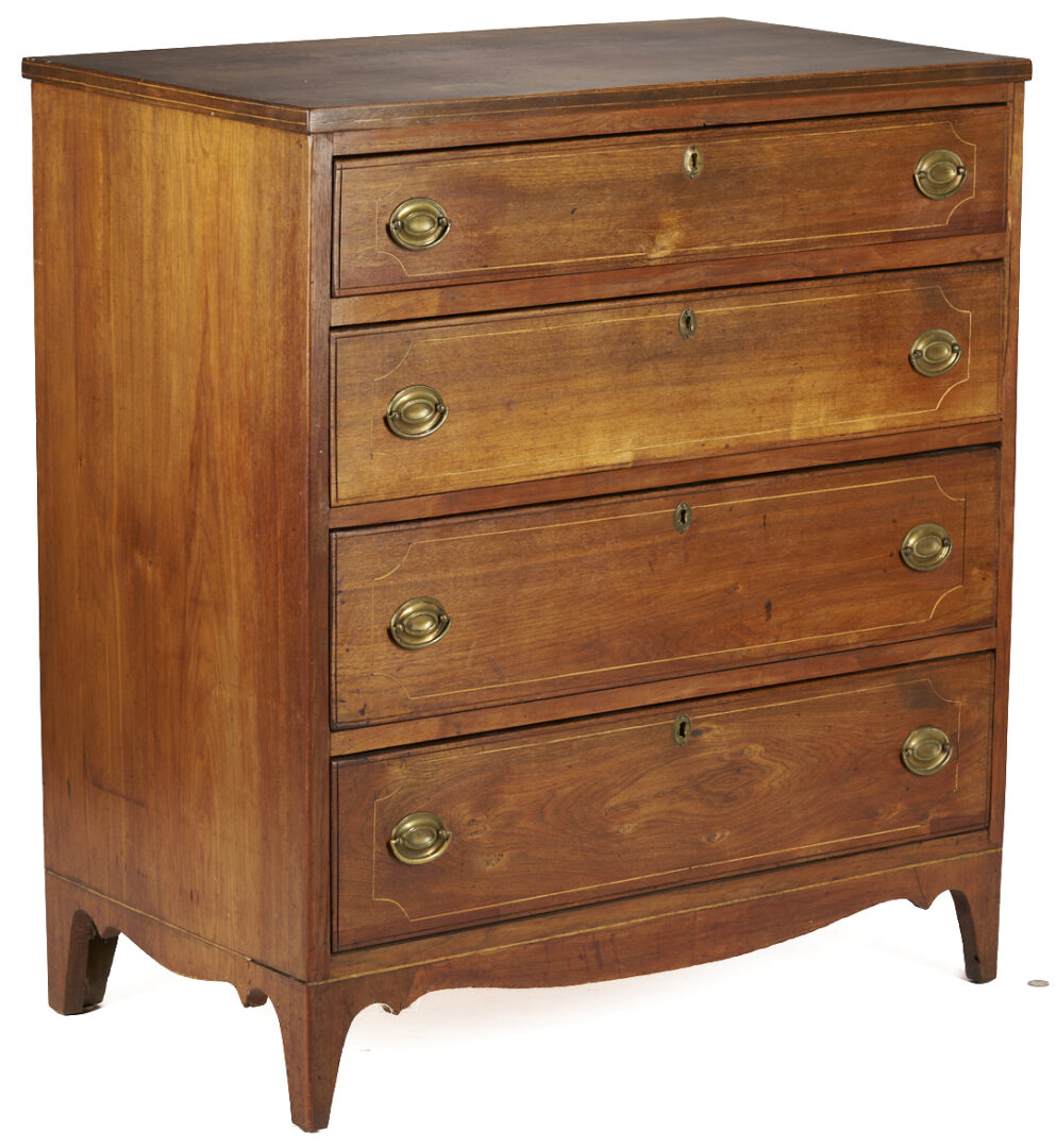 Lot 230: Southern Federal Inlaid Chest