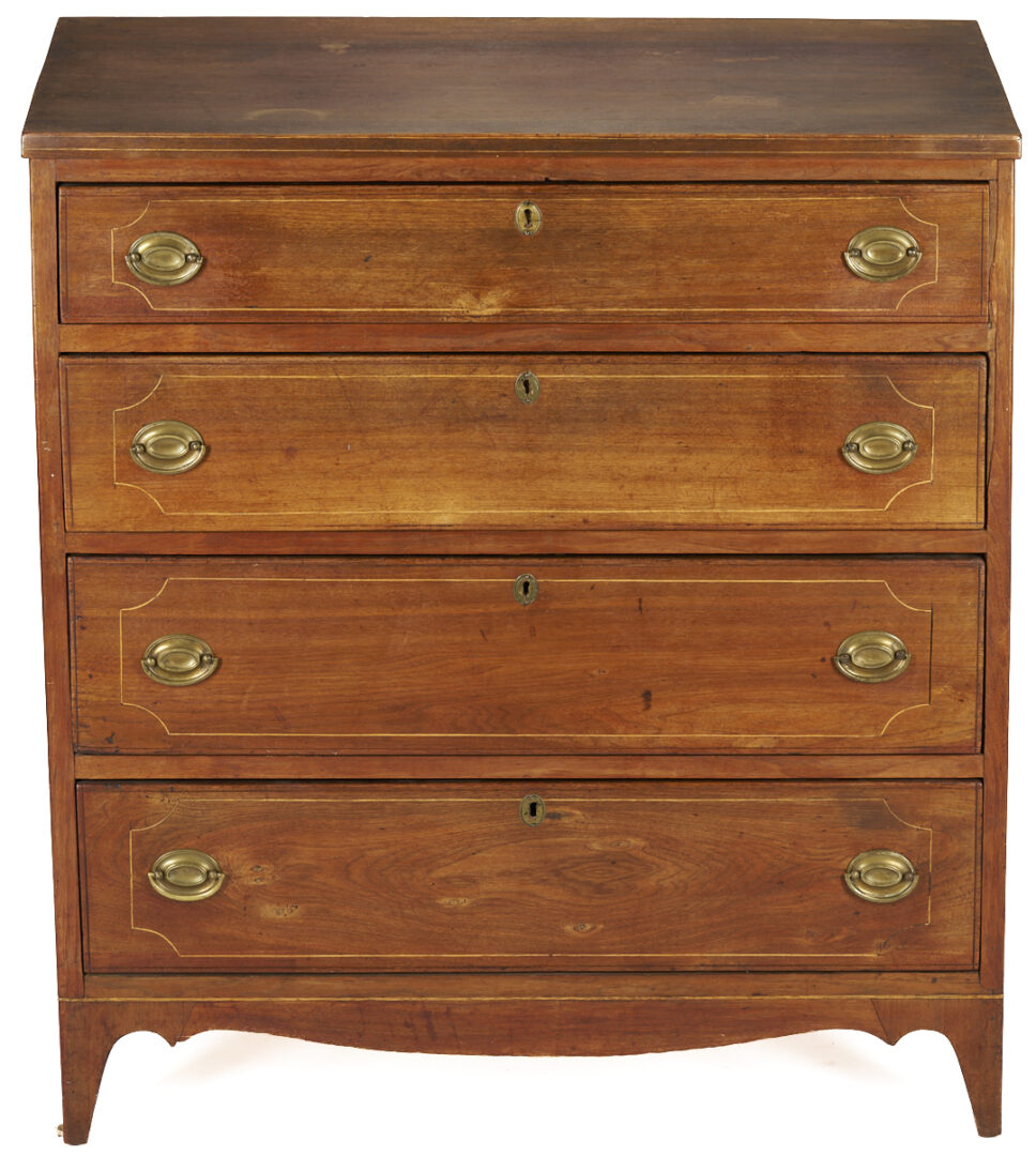 Lot 230: Southern Federal Inlaid Chest