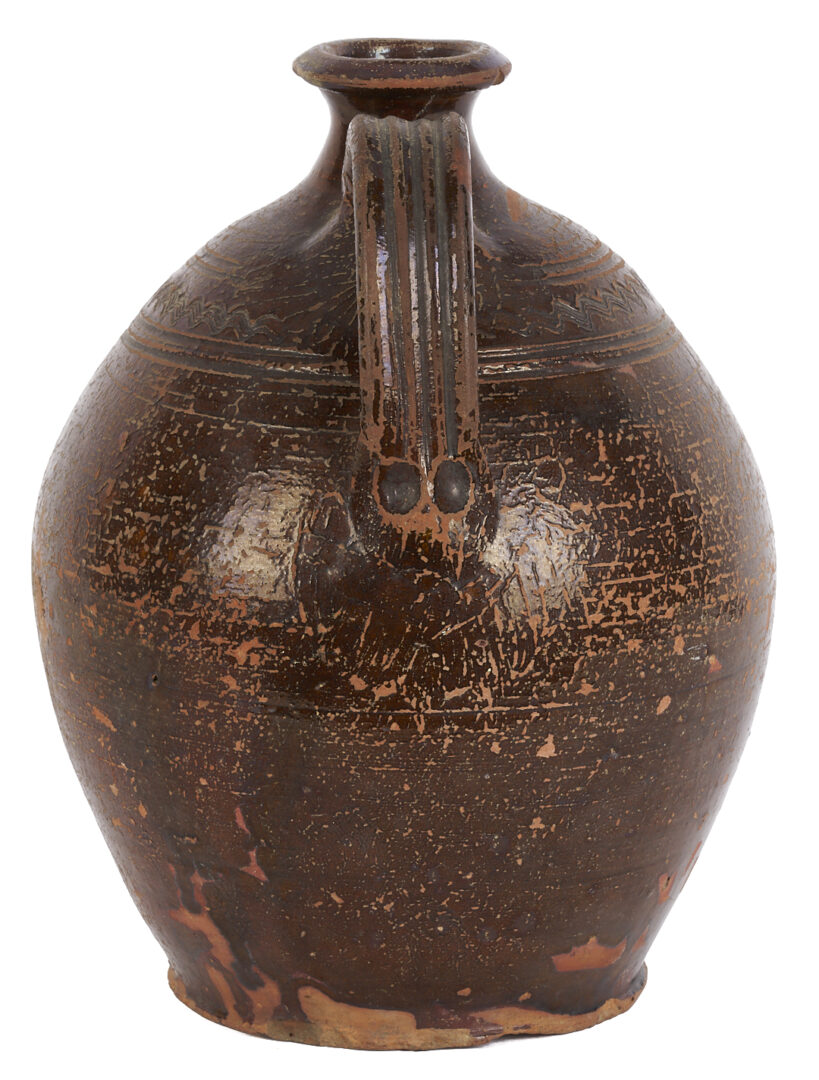 Lot 236: East TN Earthenware Jug, Attr. Cain Pottery