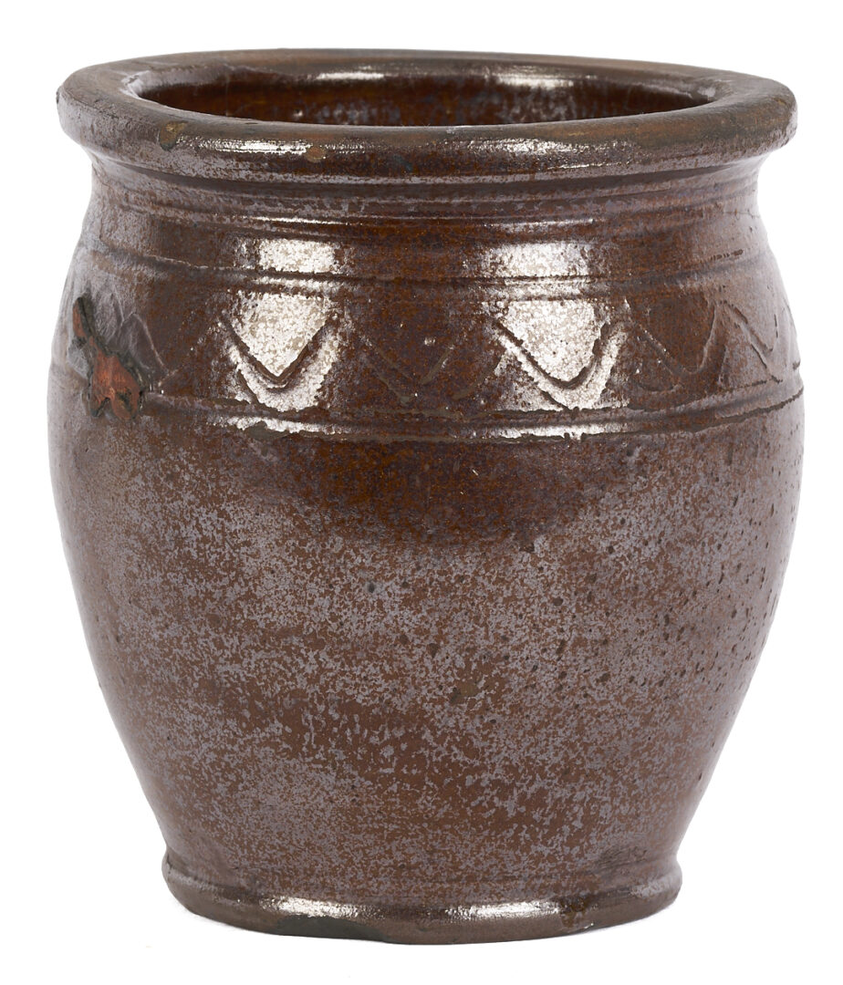 Lot 237: East TN Earthenware Jar, Attr. Cain Pottery