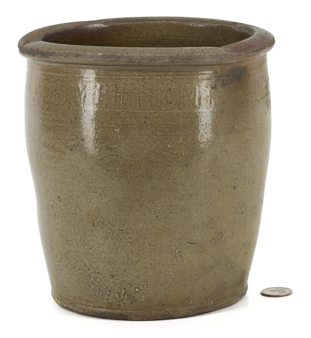 Lot 239: East Tennessee Pottery Jar, M. P. Harmon