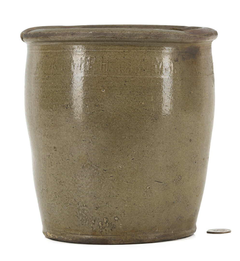 Lot 239: East Tennessee Pottery Jar, M. P. Harmon