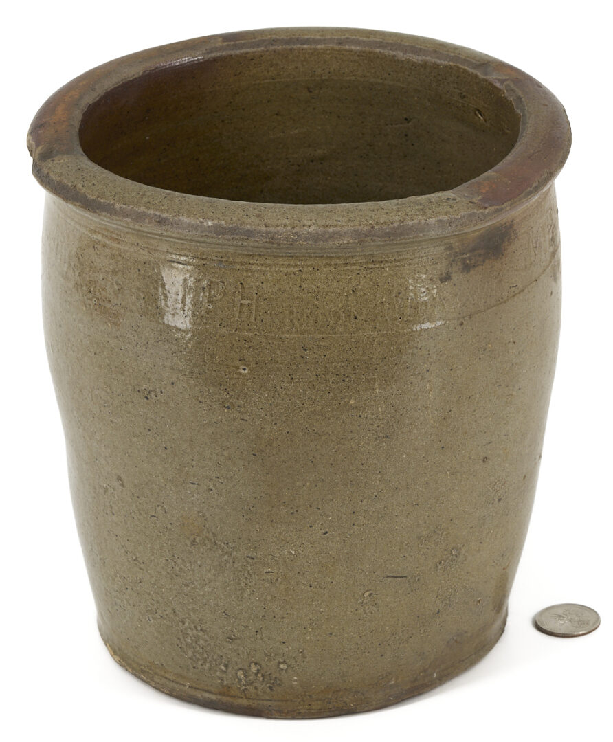 Lot 239: East Tennessee Pottery Jar, M. P. Harmon