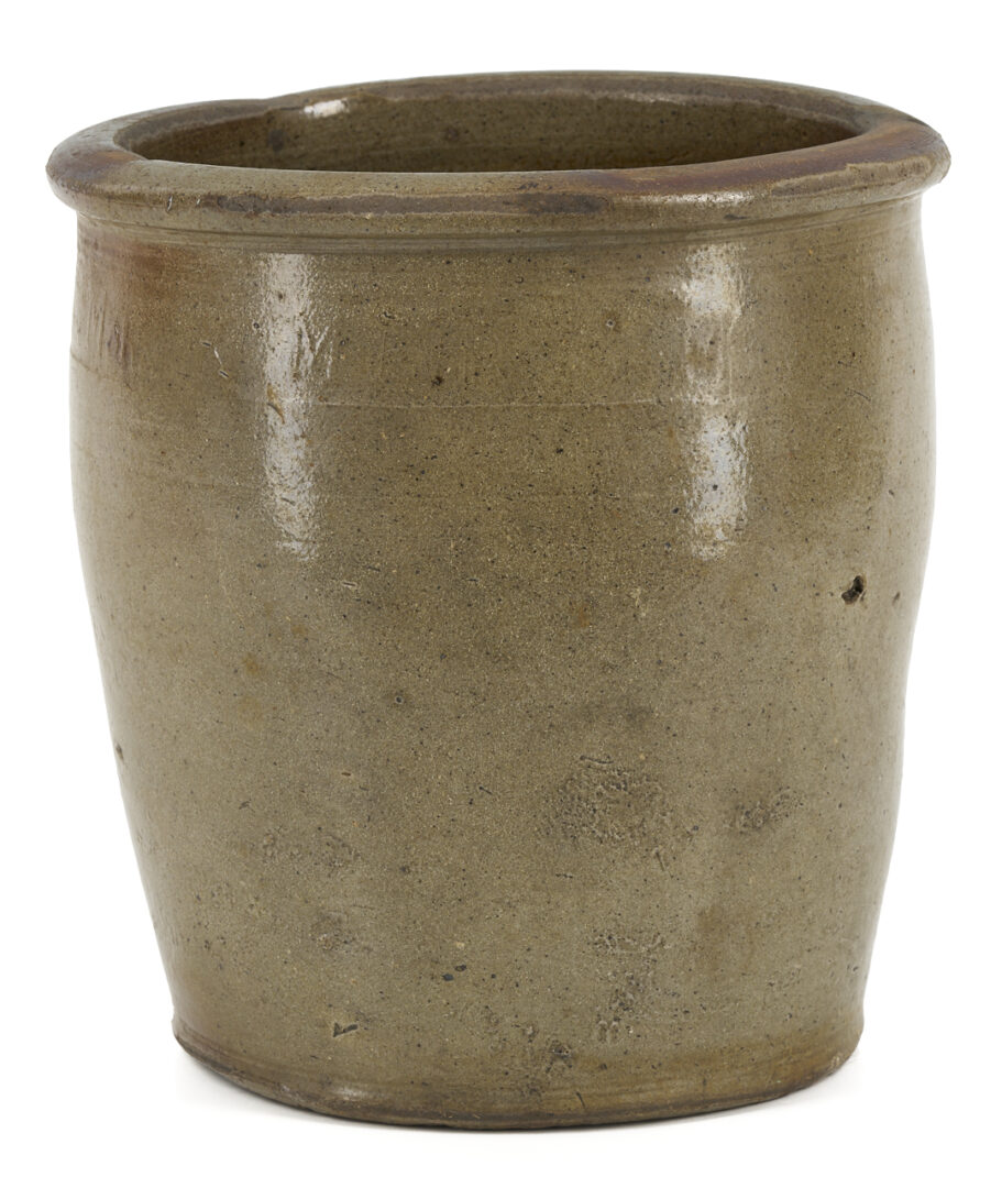 Lot 239: East Tennessee Pottery Jar, M. P. Harmon