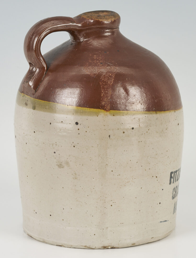 Lot 242: Two Nashville Stoneware Pottery Whiskey Jugs