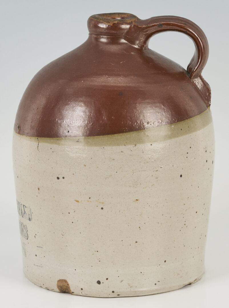 Lot 242: Two Nashville Stoneware Pottery Whiskey Jugs