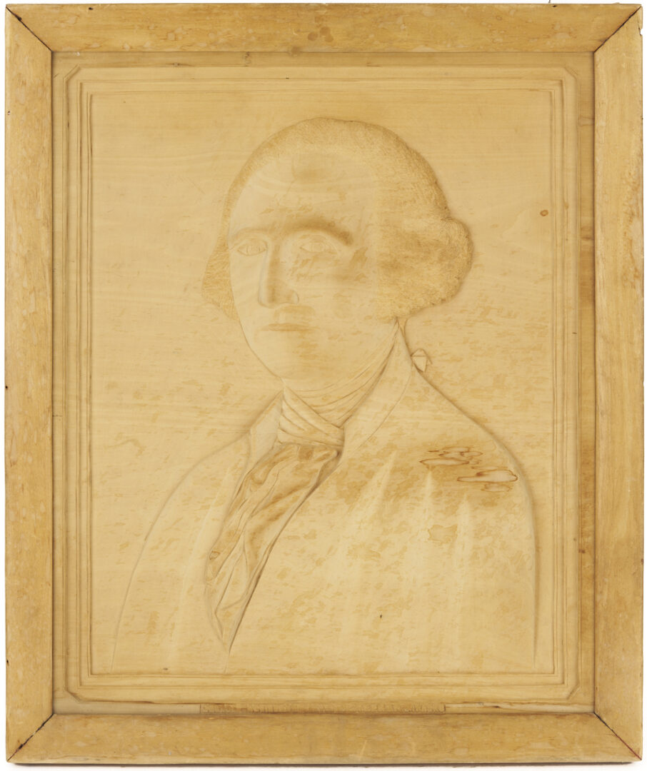 Lot 251: Stephen Iwasko Bas Relief Portrait of George Washington