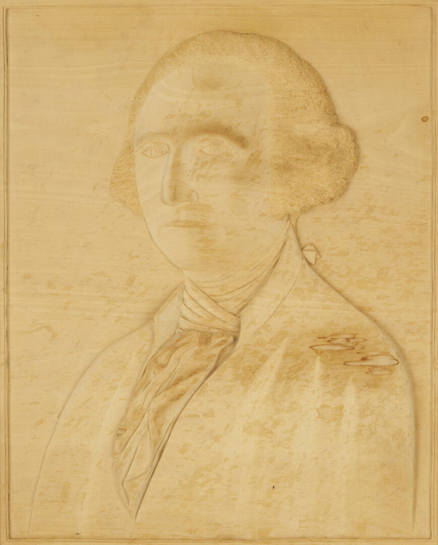 Lot 251: Stephen Iwasko Bas Relief Portrait of George Washington