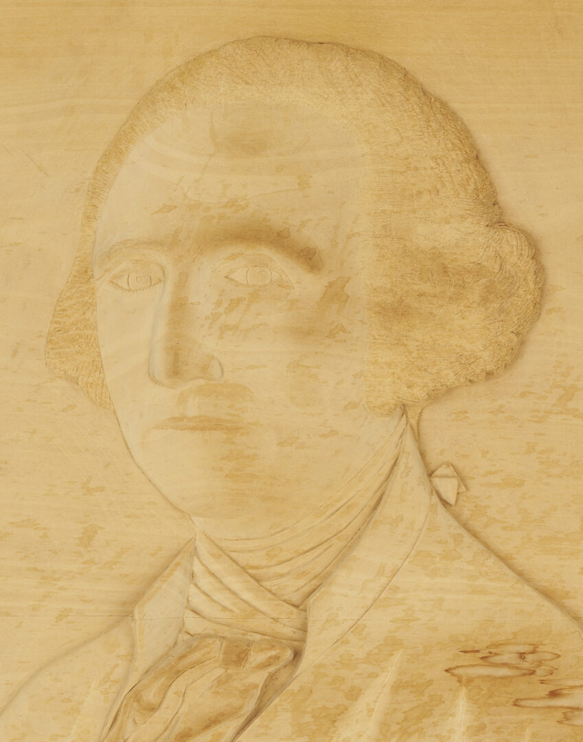 Lot 251: Stephen Iwasko Bas Relief Portrait of George Washington