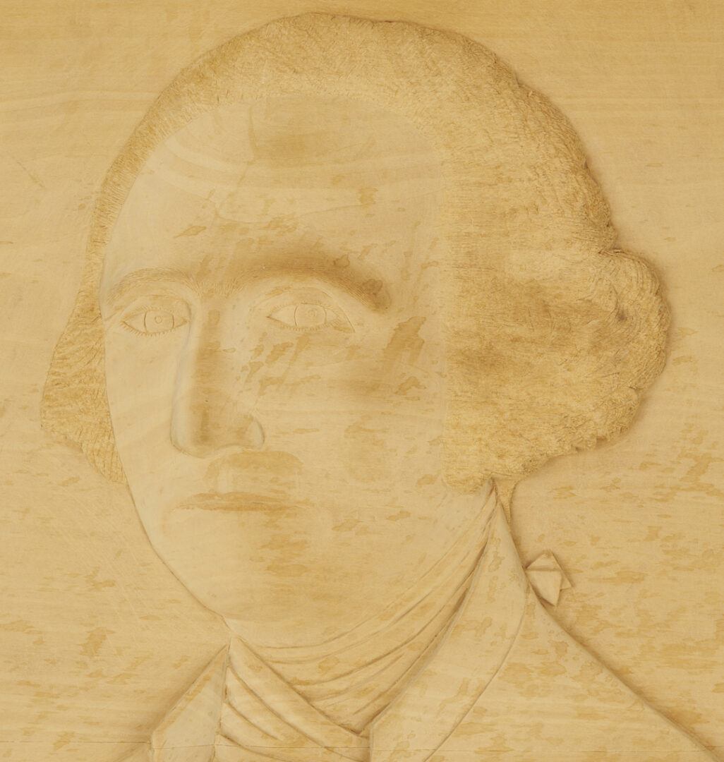 Lot 251: Stephen Iwasko Bas Relief Portrait of George Washington