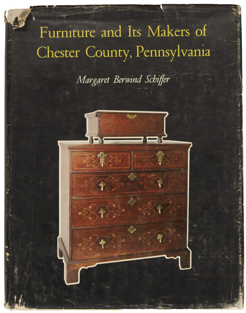 Lot 262: Chester Co. Pennsylvania High Chest w/ Inlaid Birds, Illustrated