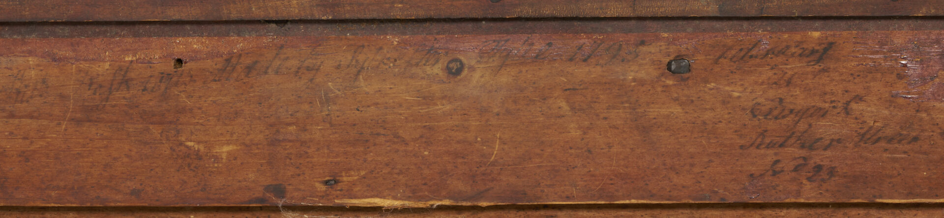 Lot 263: Signed 18th Century American Mahogany Chippendale Desk, ex-Ebenezer Hill